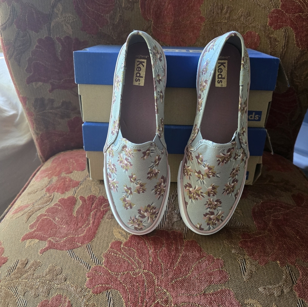Keds Double Decker Floral Slip-on Canvas Sneaker